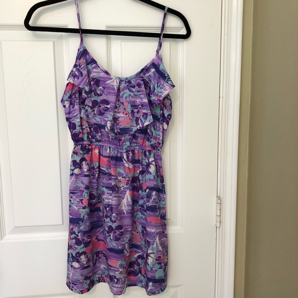 Purple pattern dress